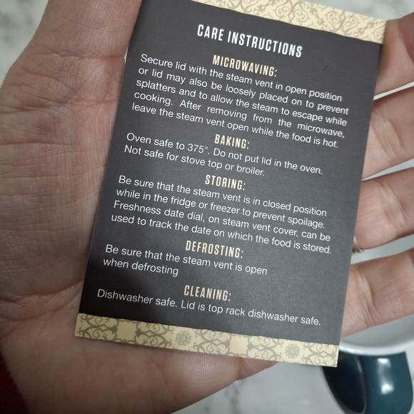 ABODE Teal Container with Lid - Picture 7 of 9